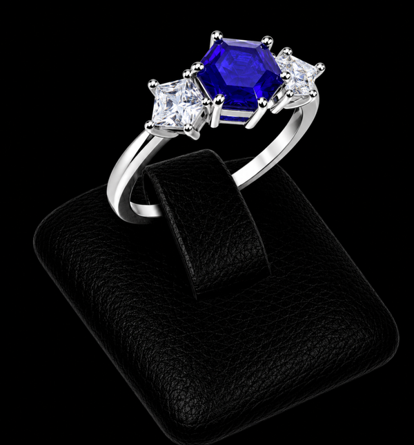 Bague Argent 925 'Flocon d'Argent' - Lapis Lazuli