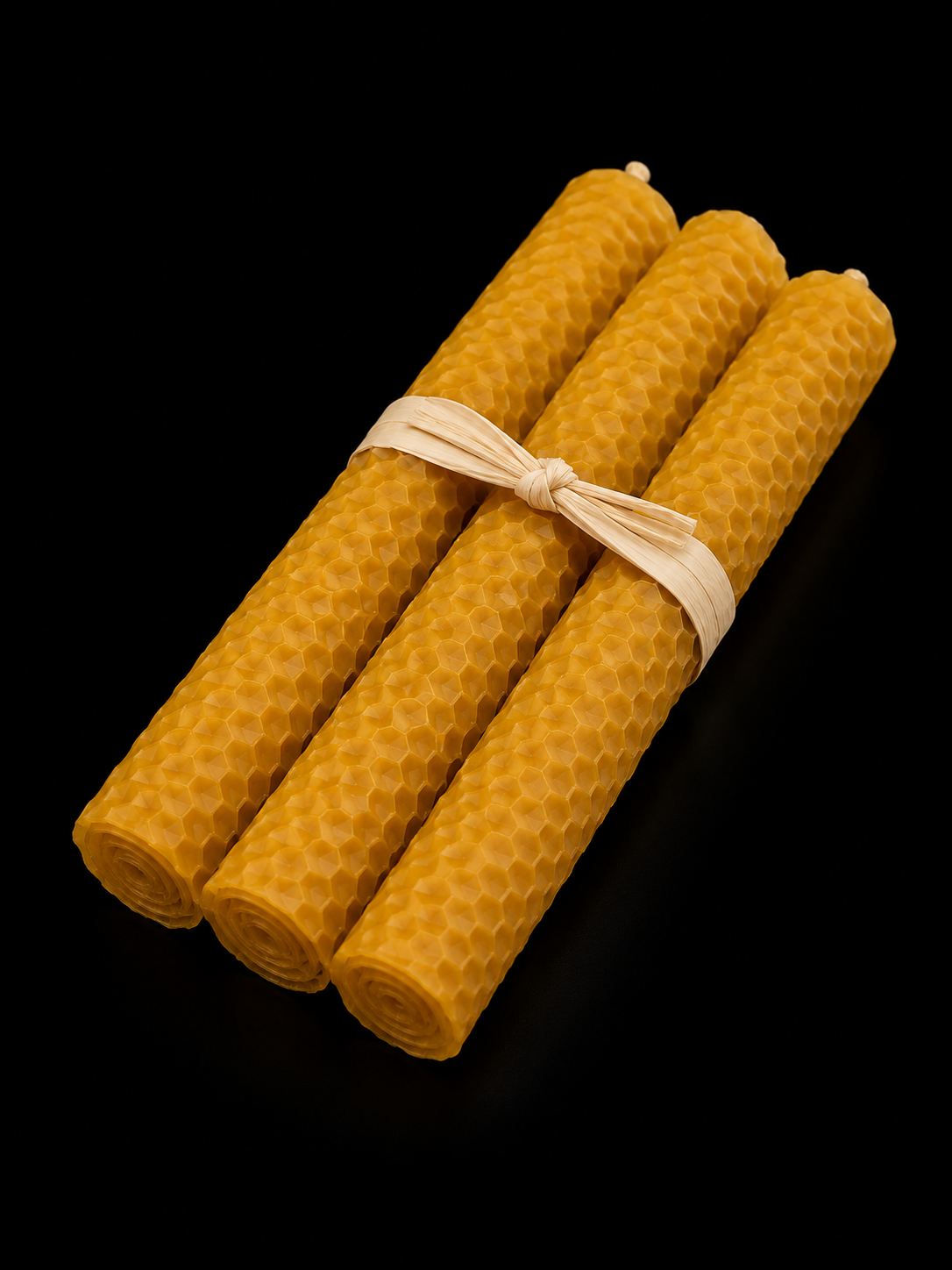 Bougie Cire d'Abeille 20cm - 6pcs