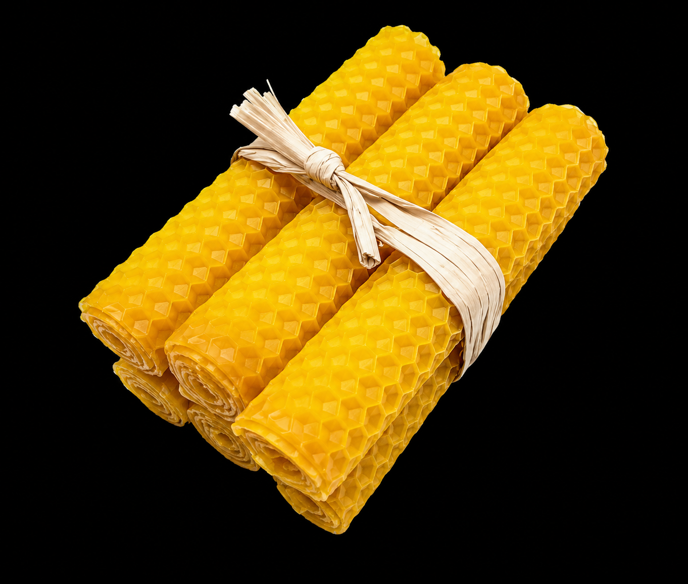 Bougie Cire d'Abeille 10cm - 6pcs