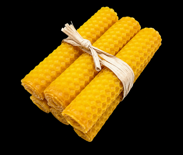 Bougie Cire d'Abeille 10cm - 6pcs