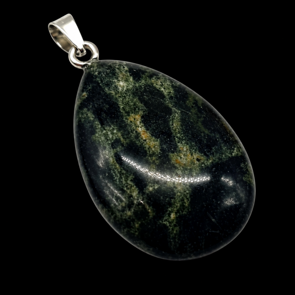 Pendentif Larme Agate Mousse 3cm