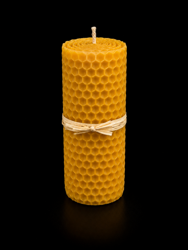 Bougie Cire d'Abeille 15x6 cm