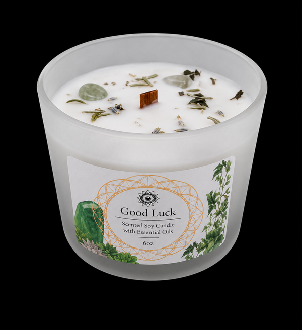 Bougie Green Tree 'Bonne Chance' Aventurine Verte + Patchouli 256g