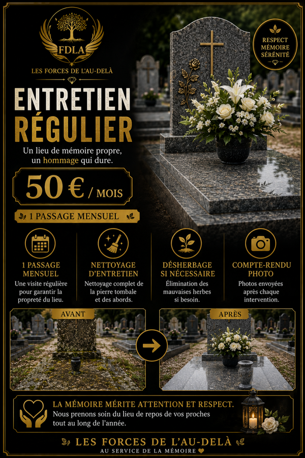 Entretien régulier de la Tombe du Défunt