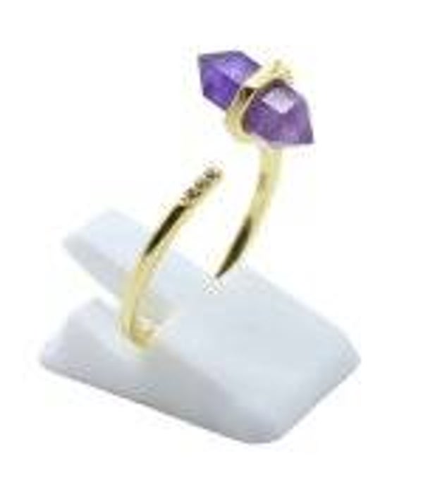 Bague Argent 925 Améthyste Pointe
