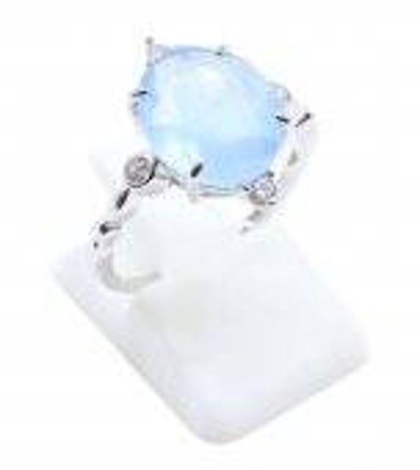 Bague Argent 925 Aigue Marine Ovale Impérial
