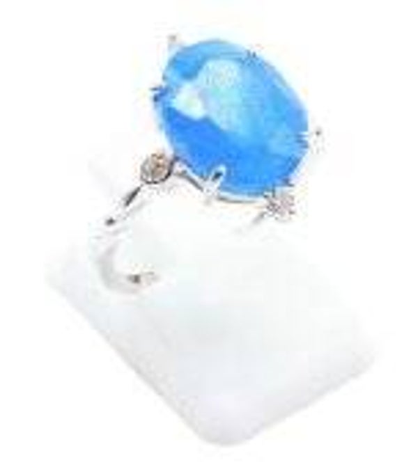 Bague Argent 925 Apatite Ovale Impérial
