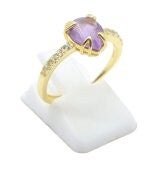 💜 Bague Argent 925 – Améthyste Goutte
