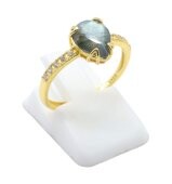 🌌 Bague Argent 925 Labradorite Goutte