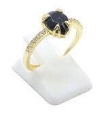 ⚫ Bague Argent 925 Onyx Goutte