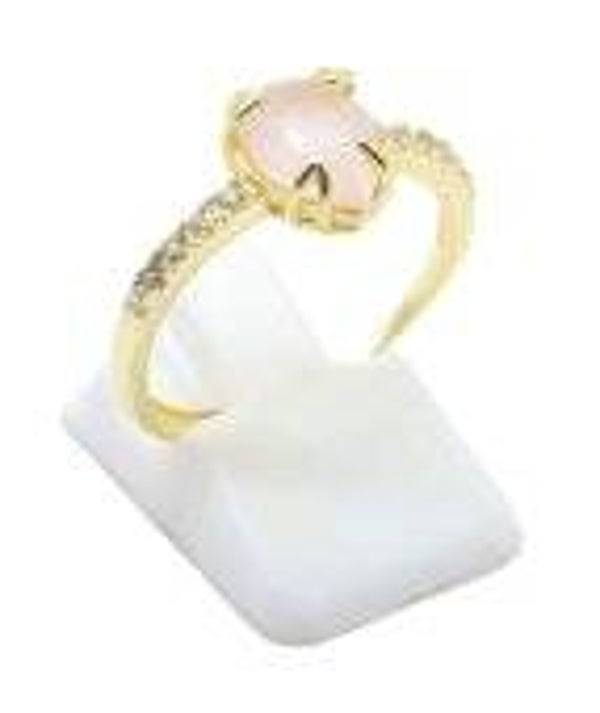 🌸 Bague Argent 925 Quartz Rose Goutte