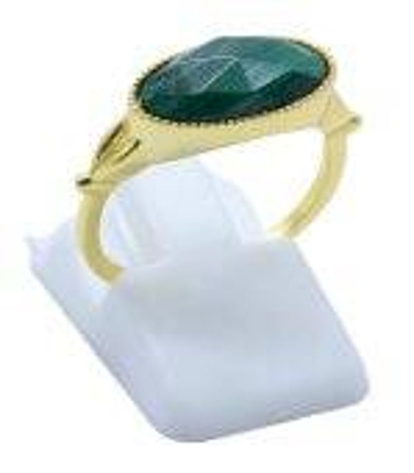 🟢 Bague Argent 925 Malachite Ovale