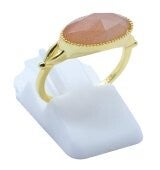 ☀️ Bague Argent 925 Pierre de Soleil Ovale