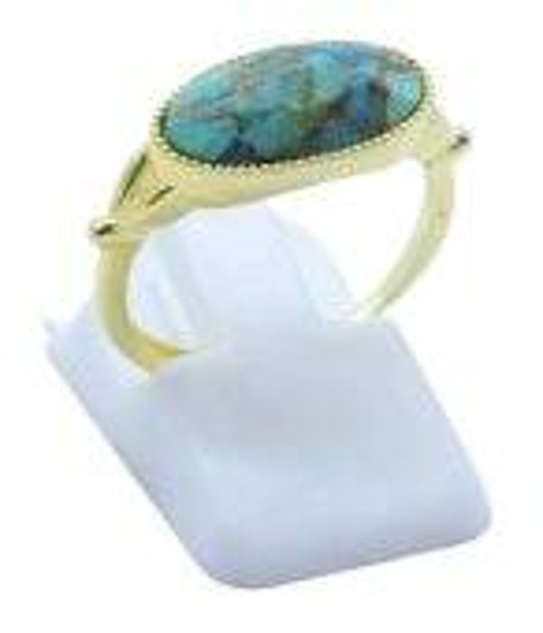 🌊 Bague Argent 925 Turquoise Ovale