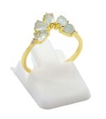 🌊 Bague Argent 925 Aigue-Marine Diadème