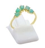💚 Bague Argent 925 Amazonite Diadème