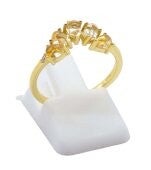 💛 Bague Argent 925 Citrine Naturelle Diadème