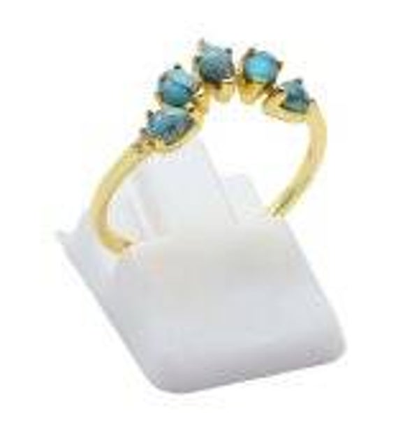🌊 Bague Argent 925 Turquoise Diadème