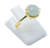 🌊 Bague Argent 925 Aigue-Marine Ronde