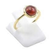 ❤️ Bague Argent 925 Grenat Ronde