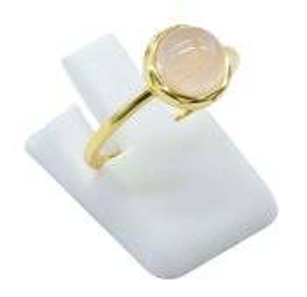 🌸 Bague Argent 925 Quartz Rose Ronde