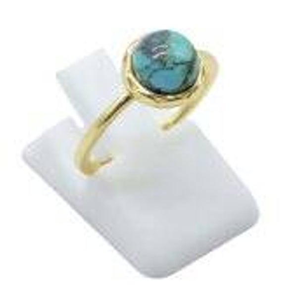 🌊 Bague Argent 925 Turquoise Ronde