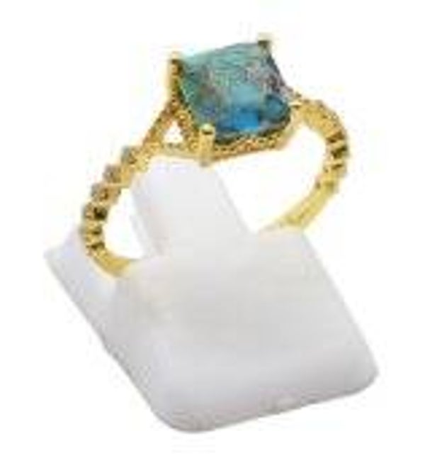 🌊 Bague Argent 925 Turquoise Carrée