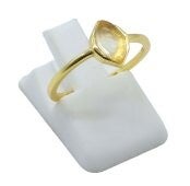 💍 Bague Argent 925 Plaqué Or Citrine Marquise