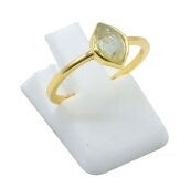 💍 Bague Argent 925 Plaqué Or Labradorite Marquise