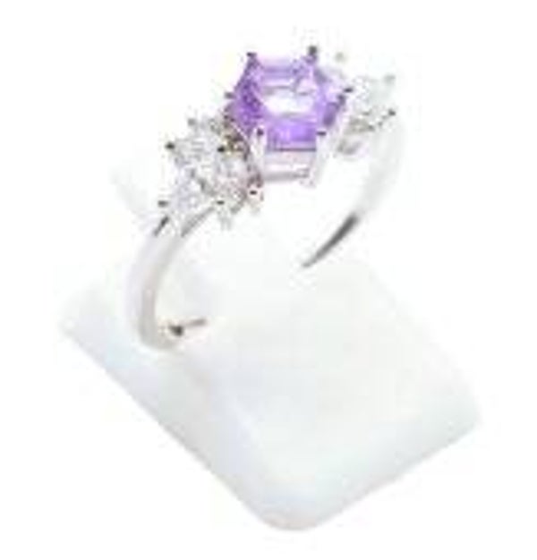 Bague Argent 925 'Flocon d'Argent' - Améthyste