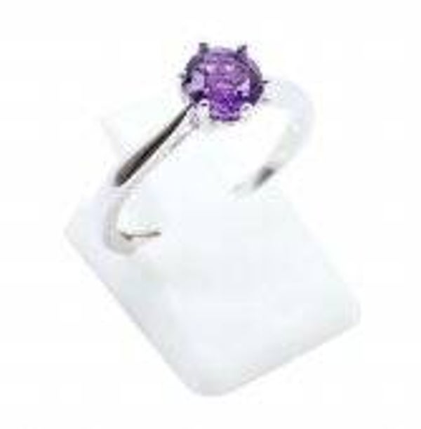 Bague Argent 925 'Rond Sublime' - Améthyste