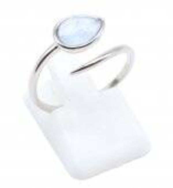 Bague Argent 925 'Serpent Argenté' - Aigue Marine