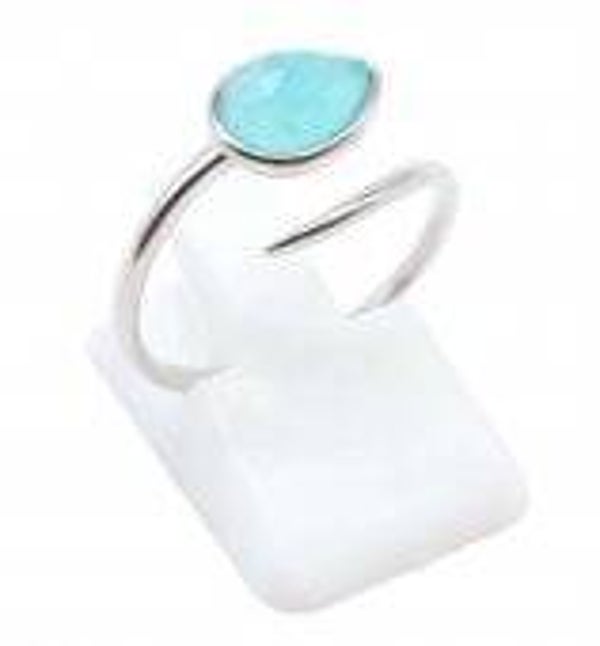 Bague Argent 925 'Serpent Argenté' - Amazonite