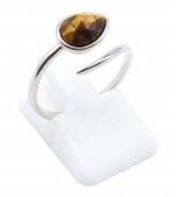 Bague Argent 925 'Serpent Argenté' - Oeil de Tigre