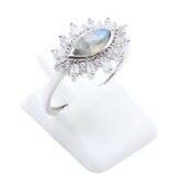 Bague Argent 925 'Oeil Solaire' - Labradorite
