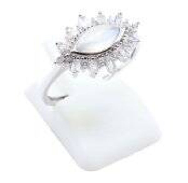 Bague Argent 925 'Oeil Solaire' - Pierre de Lune
