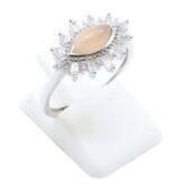 Bague Argent 925 'Oeil Solaire' - Pierre de Soleil