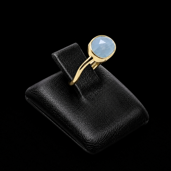 Bague Argent 925 Aigue Marine Design