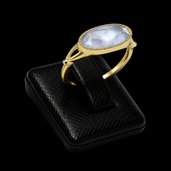 Bague Argent 925 Aigue-Marine Ovale