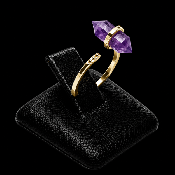 Bague Argent 925 Améthyste Pointe