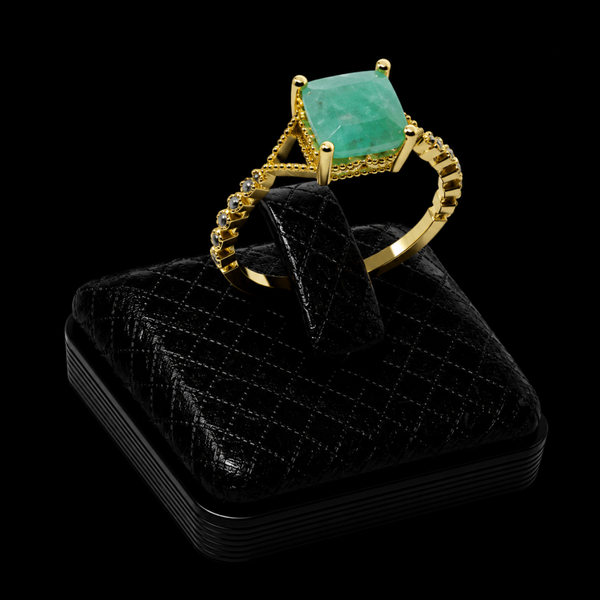 Bague Argent 925 Amazonite Carrée