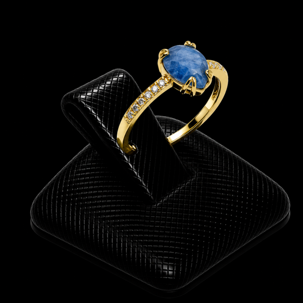 Bague Argent 925 Apatite Goutte