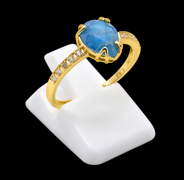 Bague Argent 925 Apatite Goutte