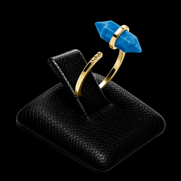 Bague Argent 925 Apatite Pointe