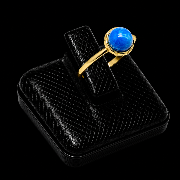 Bague Argent 925 Apatite Ronde