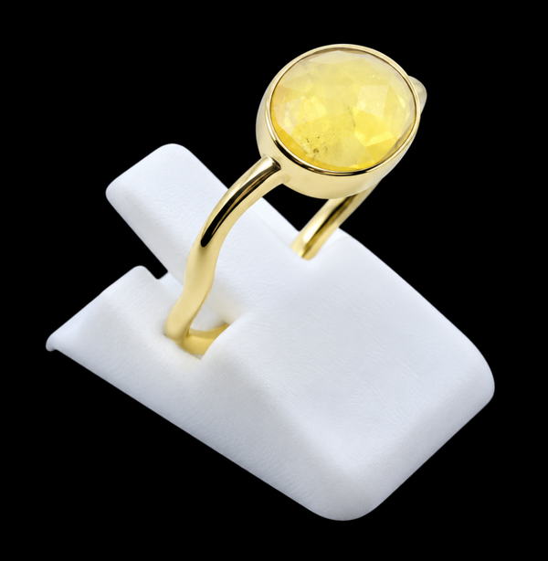 Bague Argent 925 Citrine Design