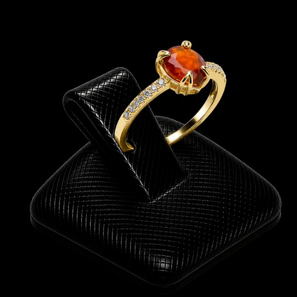 Bague Argent 925 Grenat Goutte