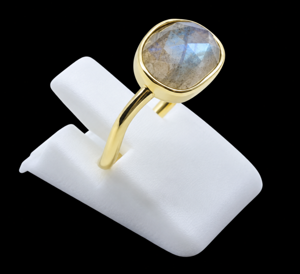 Bague Argent 925 Labradorite Design