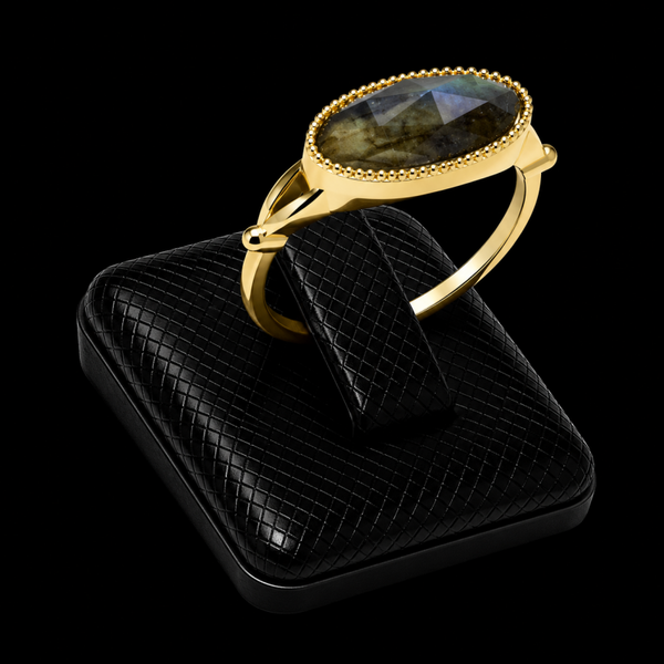 Bague Argent 925 Labradorite Ovale