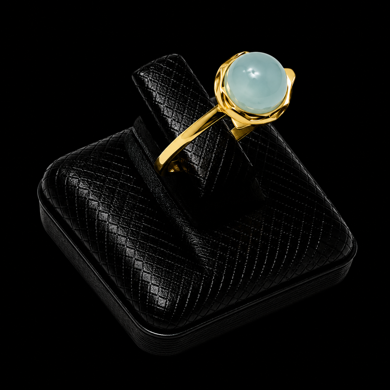Bague Argent 925 Larimar Ronde